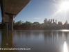 Long exposure of Woodson Bridge during solar eclipse